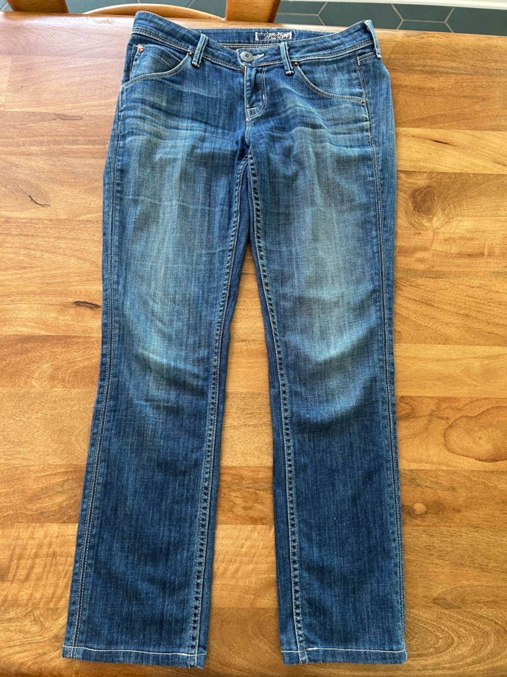 Hudson Jeans Women’s Medium Blue Straight-Leg Jeans Size 27